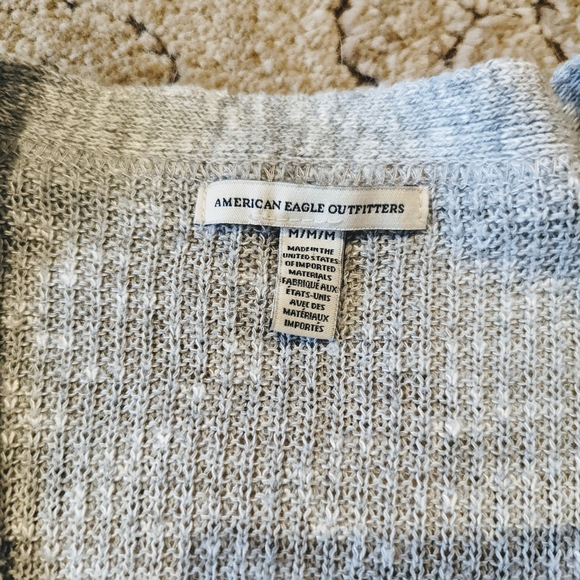 American Eagle Gray Cardigan sz M - Picture 2 of 4